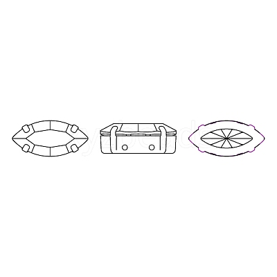 Preciosa® MAXIMA Crystal Sew-On Cups X-PRC-SE15-00030-260-G-1