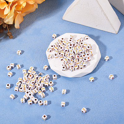 Opaque Acrylic Beads MACR-TAG0001-07Z-1