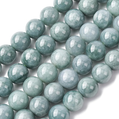 Natural Blue Jade Beads Strands G-H341-8mm-01-1