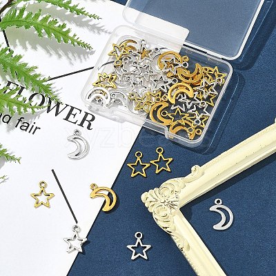 50Pcs Tibetan Style Alloy Charms TIBEP-FS0001-30-1
