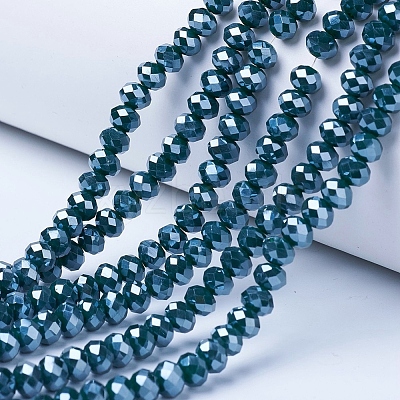 Electroplate Glass Beads Strands LS-EGLA-A034-P1mm-A14-1