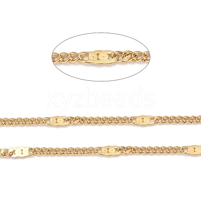 Ion Plating(IP) 304 Stainless Steel Figaro Chains CHS-N002-03G-1