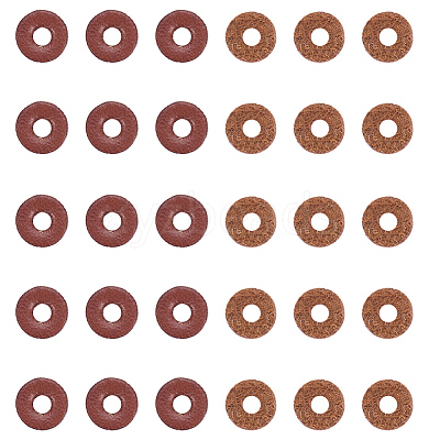 Cowhide Leather Spacer Beads FIND-WH0043-22-1