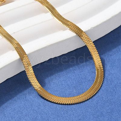 304 Stainless Steel Snake Chain Bracelets for Women Men STAS-S157-36A-G-1