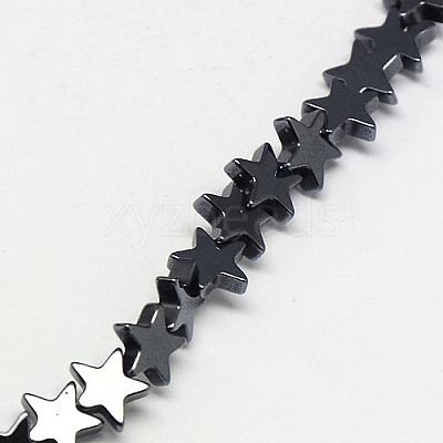 Electroplate Non-magnetic Synthetic Hematite Beads Strands G-J173-4x4mm-05-1
