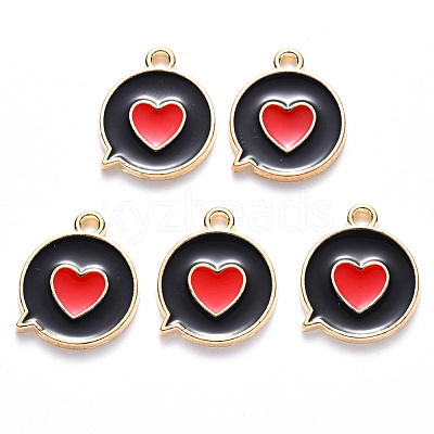 Alloy Enamel Pendants ENAM-S121-120B-1