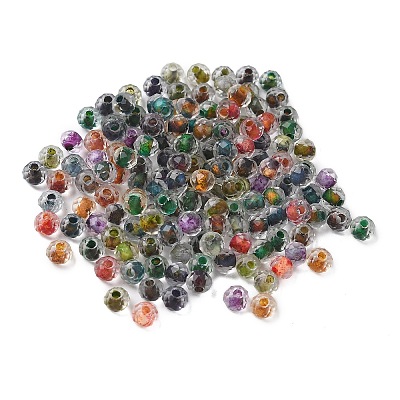 130Pcs 10G Transparent Glass Seed Beads GLAA-V001-07-1