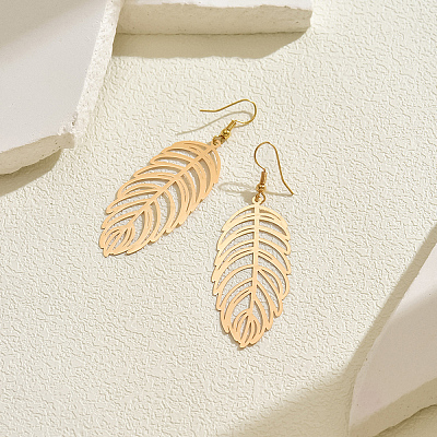 Elegant Iron Dangle Earrings CU1460-1-1