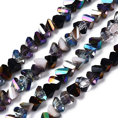 Electroplate Glass Beads Strands EGLA-N002-06E-1