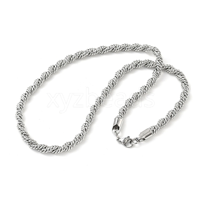 6MM 304 Stainless Steel Rope Chain Necklaces SA-CBA2696-04P-1