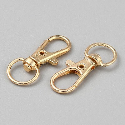 Zinc Alloy Swivel Lobster Claw Clasps FIND-WH20005-18KCG-1