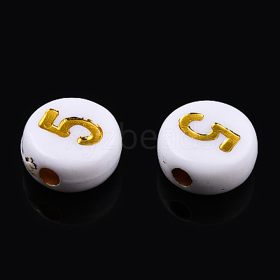 Plating Acrylic Beads X-PACR-R243-02-1