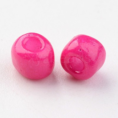6/0 Baking Paint Glass Seed Beads X-SEED-S003-K5-1
