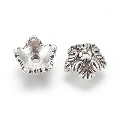 Tibetan Style Bead Caps X-TIBEB-A24621-AS-LF-1