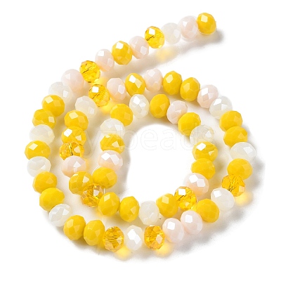 Glass Beads Strands EGLA-A034-M8mm-21-1