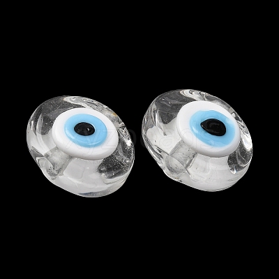 Handmade Evil Eye Lampwork Beads LAMP-G168-02L-1
