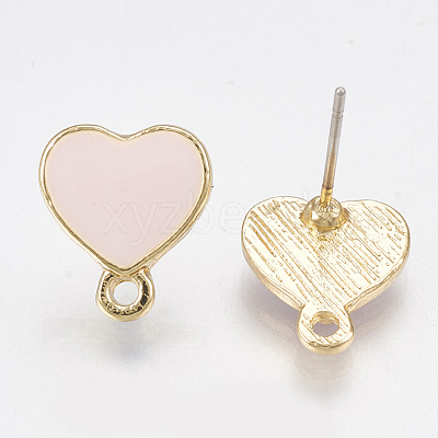 Alloy Stud Earring Findings ENAM-S116-24C-1