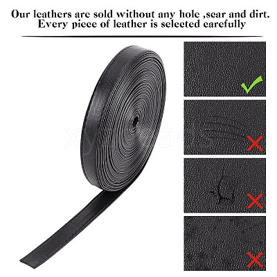 Flat PU Imitation Leather Cord LC-WH0006-05D-02-1