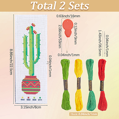 DIY Bookmark Cross-Stitch Kit DIY-SC0029-43B-1