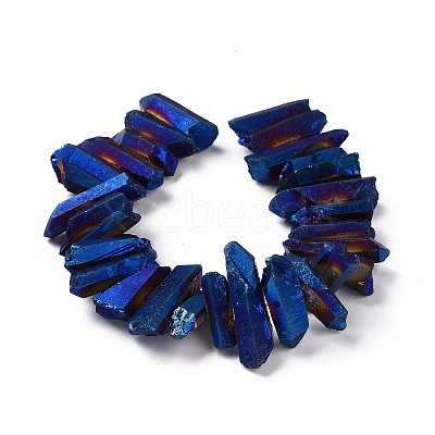 Natural Quartz Crystal Points Beads Strands G-K181-B14-1