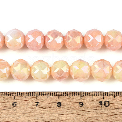 Anti-Tarnish Electroplate Glass Beads Strands GLAA-N010-10mm-11-1