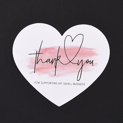 Coated Paper Thank You Greeting Card DIY-F120-03B-1