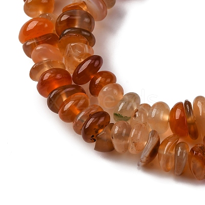 Dyed Natural Carnelian Chip Beads Strands G-E271-105-1