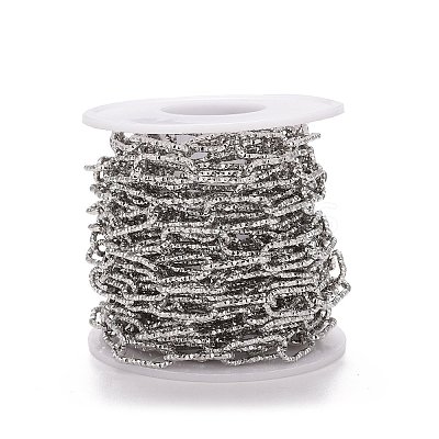 Tarnish Resistant 304 Stainless Steel Paperclip Chains CHS-A007-01P-1
