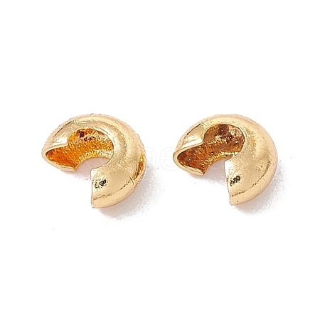 Brass Crimp Beads Covers LS-KK-P219-05A-G02-1