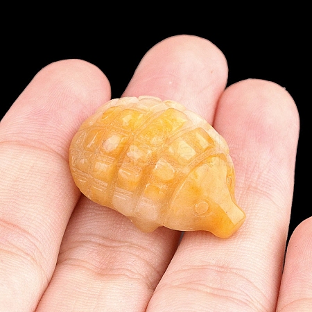 Natural Topaz Jade Carved Pangolin Figurines PW-WGB5516-11-1