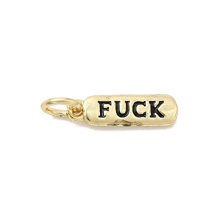 Brass Enamel Charms KK-P338-01G-F01-1