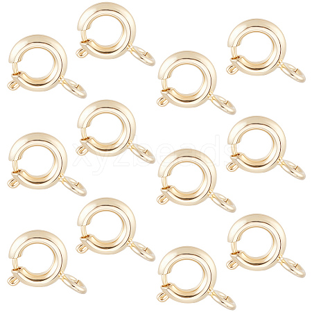 20Pcs Brass Spring Ring Clasps KK-BBC0025-72B-1