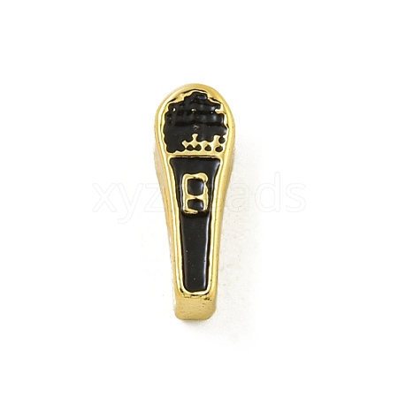 Rack Plating Brass Enamel Beads KK-U029-22G-02-1