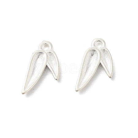 925 Sterling Silver Leaf Charms STER-H112-01-1