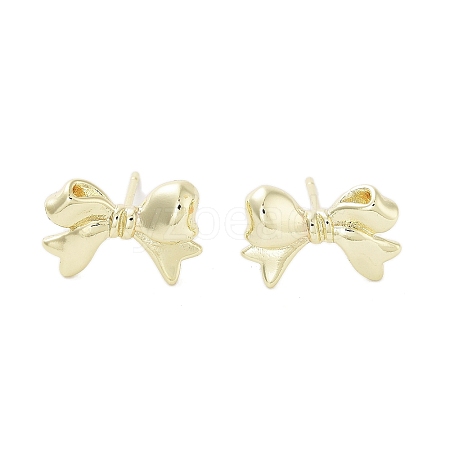 Rack Plating Brass Stud Earring EJEW-C081-29G-1