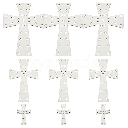 3Pcs 3 Styles Easter Poplar Plywood Cutouts DIY-WH0622-311B-1