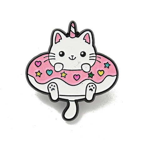 Donut Theme Cartoon Alloy Brooches JEWB-A025-03A-1