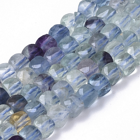 Natural Fluorite Beads Strands G-R460-030-1