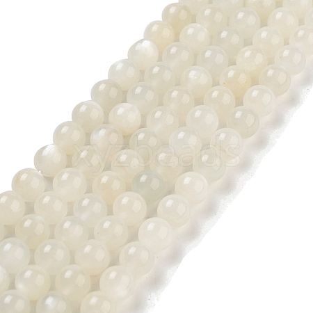 Natural White Moonstone Beads Strands X-G-D294-8mm-1