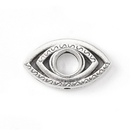Tibetan Style Alloy Bead Frame TIBE-WH0002-08AS-1