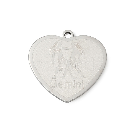 201 Stainless Steel Pendants STAS-F316-40P-07-1