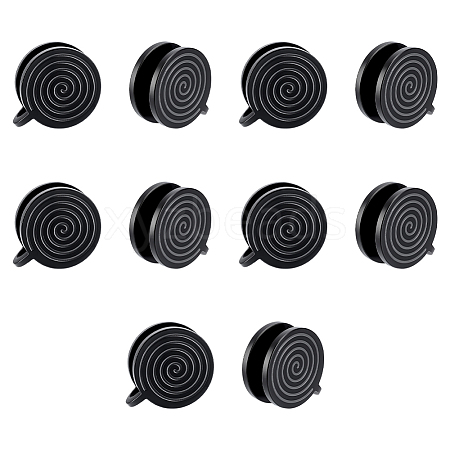 10Pcs 304 Stainless Steel Vortex Cuff Earrings EJEW-UN0002-76EB-1