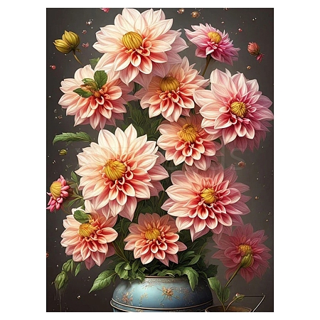 Flowers DIY Diamond Painting Kits PW-WGB0748-03-1