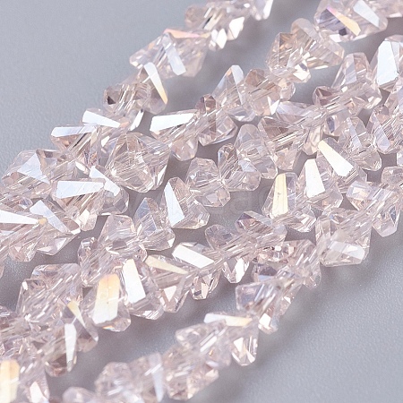 Electroplate Glass Beads Strands LS-EGLA-J146-4mm-AB02-1