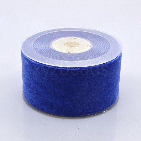 Polyester Velvet Ribbon for Gift Packing and Festival Decoration SRIB-M001-50mm-352-1