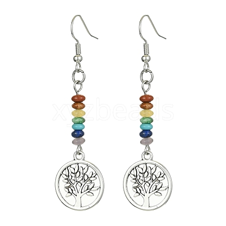 Alloy Tree of Life Dangle Earrings EJEW-JE05462-02-1