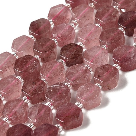 Natural Strawberry Quartz Beads Strands G-P534-A03-01-1