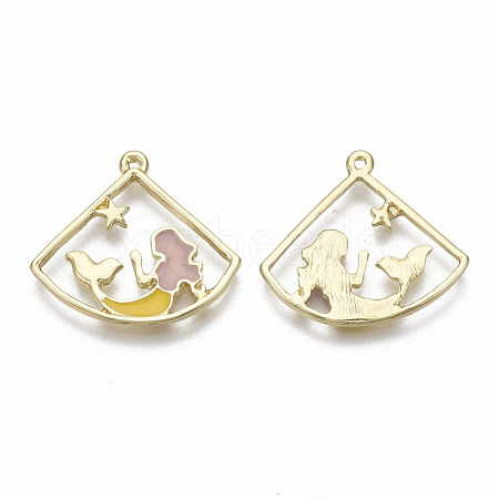 Alloy Enamel Pendants X-ENAM-S122-012-NR-1