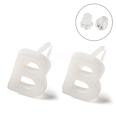 Hypoallergenic Bioceramics Zirconia Ceramic Stud Earrings EJEW-F340-04B-1