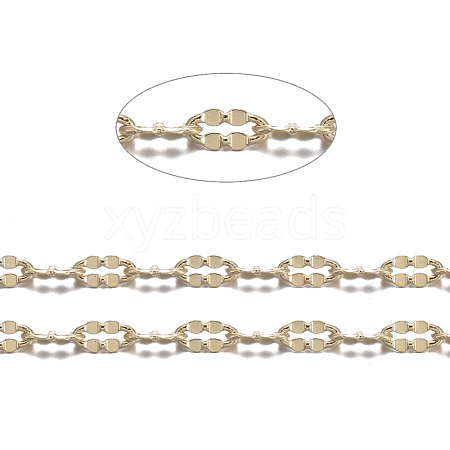 Real 18K Gold Plated Brass Dapped Chains CHC-R126-09G-1